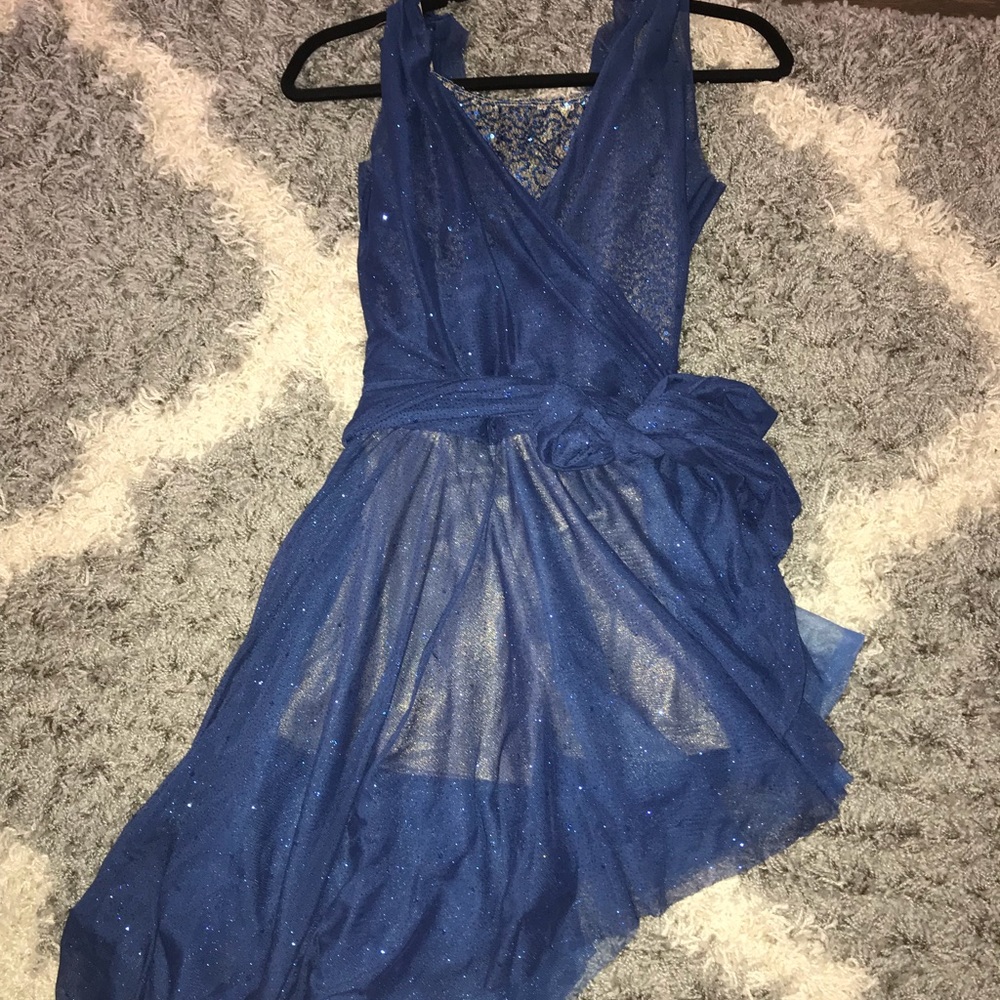 Beautiful Sparkling Blue Dance Costume